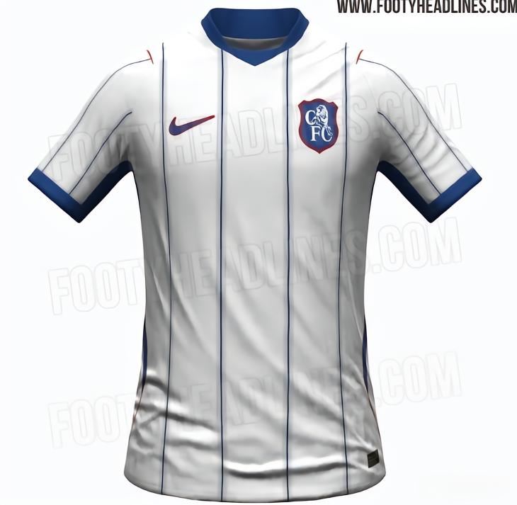 切尔西下赛季二客球衣：复古队徽设计，灵感来自1992-94赛季