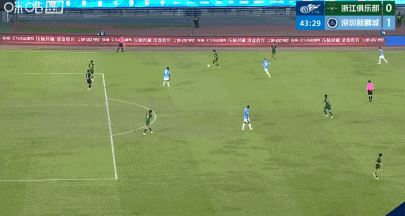 近六轮首胜！浙江2-1逆转新鹏城 王钰栋世界波破球荒